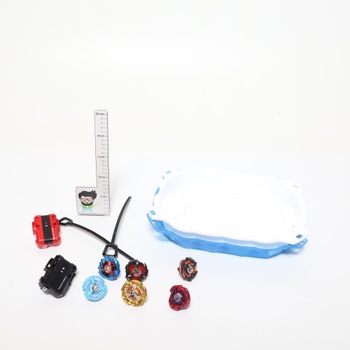 Starter Set BGOVTAPO X-Arena – 6 bojových nástavcov s 2 odpaľovacími zariadeniami, akceleračnou dráhou