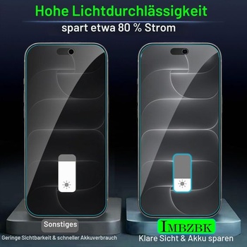 Ochranné tvrdené sklo IMBZBK pre iPhone 18 Pro Max, balenie 3+3 kusov, pre iPhone 18 Pro Max - čierne,