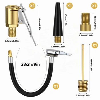 Sada 6 multifunkčných adaptérov pre ventily, pre Bosch EasyPump