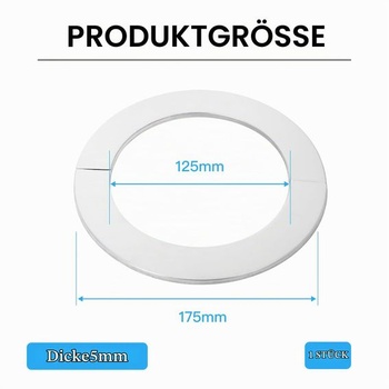 Rozeta Fledart pre kachle 120 mm z nerezovej ocele, komínová rozeta 120 mm, priemer komínovej rozety