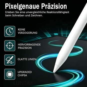 Stylus pro iPad pro Apple iPad 2018-2026 s rychlým nabíjením/odmítáním dlaně, gradientně modrá