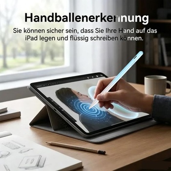 Stylus pre iPad pre Apple iPad 2018-2026 s rýchlym nabíjaním/odmietaním dlane, gradientne modrá