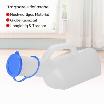 Pánske pisoáre, objem 2000 ml, prenosná fľaša na moč pre mužov, odolná proti rozliatiu, opakovane
