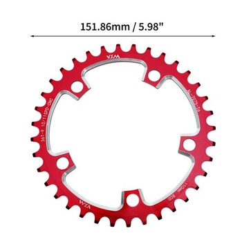 Úzky-široký prevodník, 1 kus, pre cestný bicykel 151,86 mm