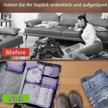 12dílné balicí kostky, organizér na kufry, cestovní doplňky, sada organizérů na kufry, tašky na