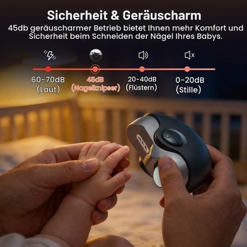 Elektrické klieštiky na nechty pre seniorov – Nová vŕtačka na nechty z roku 2025 s LED, 3 rýchlosťami,