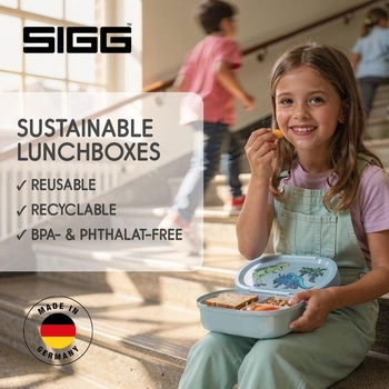 Sigg - Lumo Kids Lunchbox Set 2 - Detský obedový box s priehradkami - Vhodný do mikrovlnnej rúry a