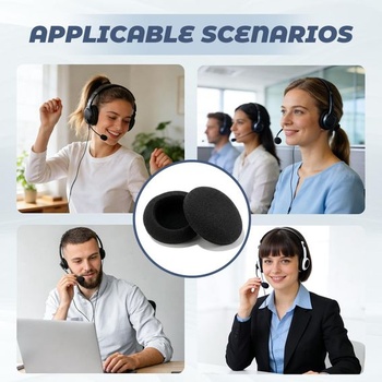 4 náhradné náušníky pre slúchadlá Sennheiser, priedušné penové vankúšiky, kompatibilné so Sennheiser