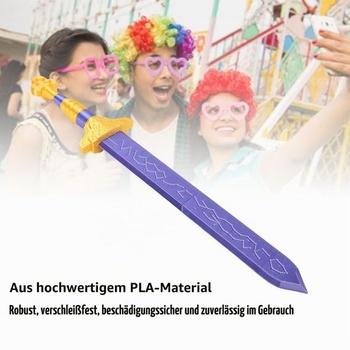Yanmis 3D tištěná hračka meč, meč na hraní rolí, PLA cosplay rekvizita s nádhernými detaily a