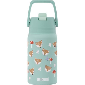 Sigg - Detská fľaša na vodu z nerezovej ocele - Shield FLIP Funny Fox - Nepriepustná - Ľahká ako