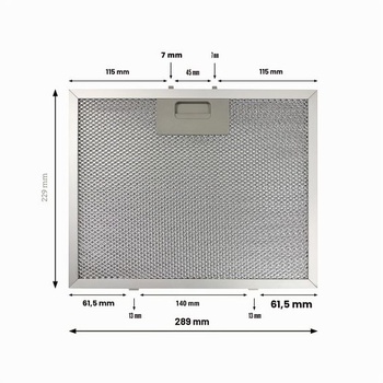 CIARRA AL229289 Hliníkový tukový filter, 1 kus, rozmery 0,9 x 22,9 x 28,9 cm (0,9 D x 17,5 Š x 31 H
