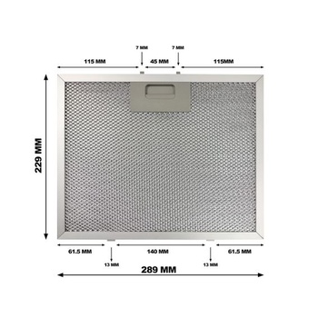 CIARRA AL229289 Hliníkový tukový filter, 1 kus, rozmery 0,9 x 22,9 x 28,9 cm (0,9 D x 17,5 Š x 31 H