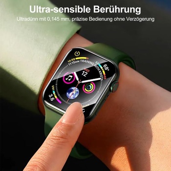 Ochranná fólia na displej Uluck, sada 8 kusov, kompatibilná s Apple Watch SE 3/SE2/SE/Series 6