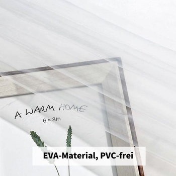 EurCross Extra dlhý priehľadný sprchový záves 180 x 220 cm do vane, vodotesný plastový kúpeľňový