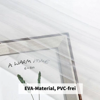 EurCross Extra dlouhý průhledný sprchový závěs 180 x 220 cm do vany, vodotěsný plastový koupelnový