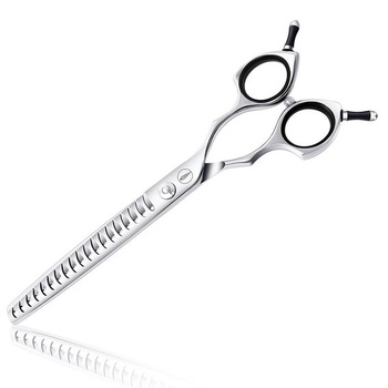 Nožnice HASHIMOTO Chunker na strihanie psov, textúrovacie nožnice, nožnice na mačky, 19 zubov, 17,8 cm,