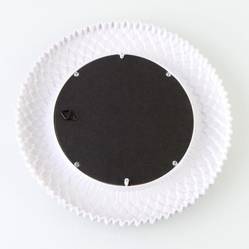 Nástenné zrkadlo, okrúhle biele HiempTru 24 cm