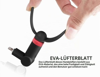 Mini ventilátor, otočný o 180 stupňů, přenosný, chladič, ventilátor na mobilní telefon,