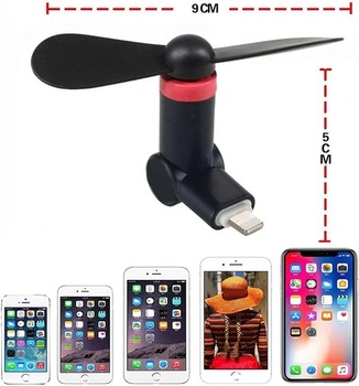 Mini ventilátor, otočný o 180 stupňů, přenosný, chladič, ventilátor na mobilní telefon,