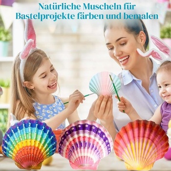50 kusov mušlí z hrebenatiek, 6-7 cm, prírodné biele mušle, dekorácie z mušlí na maľovanie, vejárové