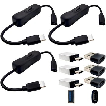 Prodlužovací kabel CTRICALVER Type-C pro LED osvětlení, 0,2…