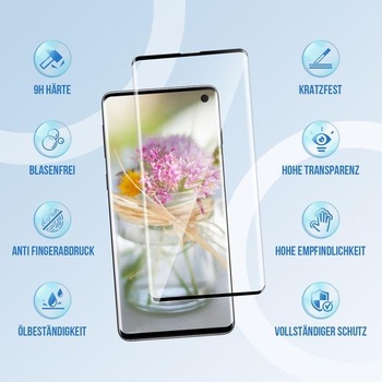 Ochranná fólia na displej pre Samsung Galaxy S10, tvrdené sklo, balenie 2 kusov, tvrdosť 9H pre