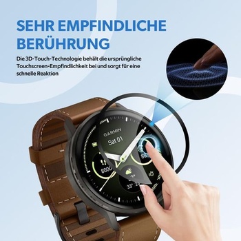 Sada 4 ks mäkkých ochranných fólií z tvrdeného TPU skla pre Garmin Venu 4 45 mm, perfektne sadnú,
