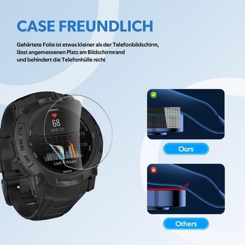Sada 4 ks mäkkých ochranných fólií z tvrdeného TPU skla pre Garmin Instinct 3 50 mm, perfektne