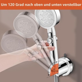 Držiak sprchovej hlavice s prísavkou, držiaky sprchových hlavíc bez vŕtania, odnímateľný držiak sprchy