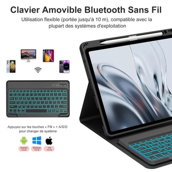 Pouzdro s klávesnicí pro iPad Air 13 palců (M4 2026/M3 2025/M2 2024) a iPad Pro 12,9 palců