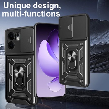Pouzdro pro ZTE Nubia Focus 5G/Blade A75 5G/V60 Smart, ochranný kryt s 360° kroužkem a krytkou