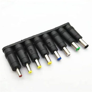 Adaptér WANGCL 8 v 1 s válcovou zástrčkou, 5,5 x 2,1 mm, univerzální DC válcový konektor, sada DC