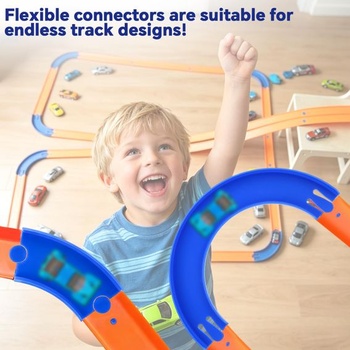 5 zakrivených spojovacích prvkov pre Hot Wheels FTL69 (modrá, oranžová)