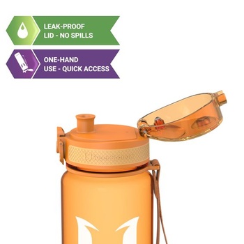 Fľaša na pitie Sparrow 500ml/750ml/1l - fľaša na vodu z tritánu bez BPA, 1 kliknutie, 1000ml, svetlo