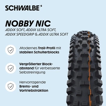 Plášť na horský bicykel Schwalbe Nobby Nič – 26