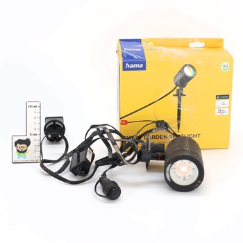 Predlžovacia záhradná lampa Hama (LED záhradný reflektor s bodcom do zeme, múdre vodotesné