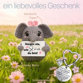 Darčeky pre ženy, darček k návratu do školy, povzbudivý darček II Strong Elephant