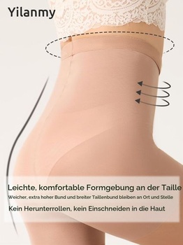 Pančucháče Yilanmy Tummy Control pre ženy, sťahovacia bielizeň, tvarujúca postavu, veľkosť L, telová