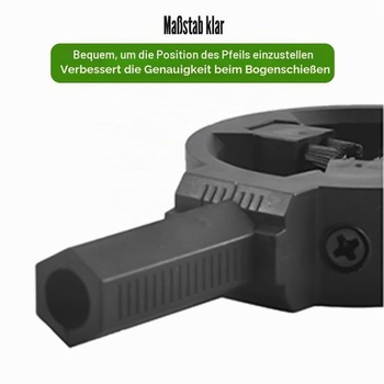 MiOYOOW Kartáč na oporu šípů pro lukostřelbu, kartáč na šípy, nastavitelný opěrný držák šípů pro