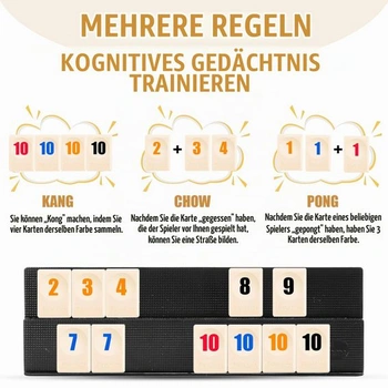 Byffoer Games Rummy Cup Mini Rummy Herní sada Cestovní hra Klasické párty hry Deskové hry pro