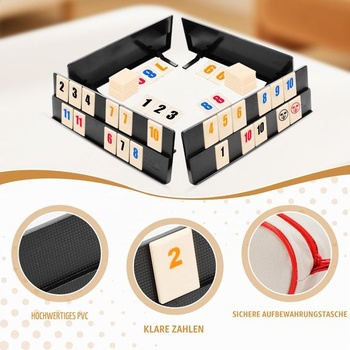 Byffoer Games Rummy Cup Mini Rummy Herná sada Cestovná hra Klasické párty hry Doskové hry pre