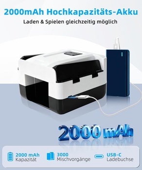 Automatická elektrická miešačka kariet Sentoo – 2000mAh dobíjací USB-C, nízka hlučnosť – zamieša 1–2