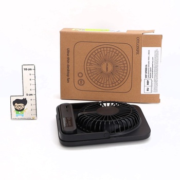 Tichý stolný ventilátor Otlonpe, dobíjací prenosný stolný ventilátor 4000 mAh, doba prevádzky 23