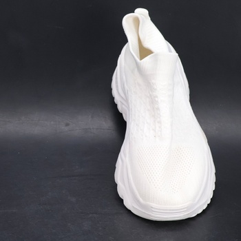 Biele sneakersy na silnej platforme veľ. 40 EU