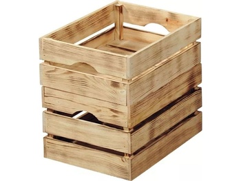 Dekoratívny box, borovica 40 x 30 x 23 cm, set 4 ks - N