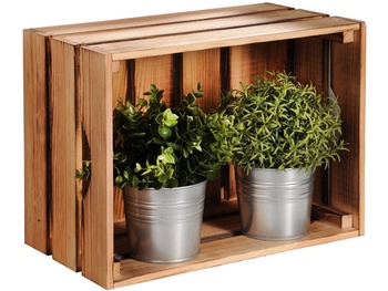 Dekoratívny box, borovica 40 x 30 x 23 cm, set 4 ks - N