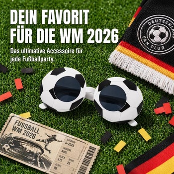 Futbalové okuliare Beavorty pre majstrovstvá sveta 2026, sada 2 kusov, zábavné párty okuliare pre futbalové