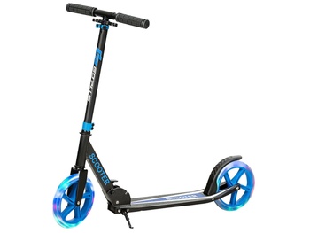 Detská skladacia kolobežka SP38153BL s LED svetlami, modrá - N