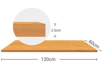 Stolová doska TB-R1206-EUCB-FSC maple, 120 x 60 cm - N