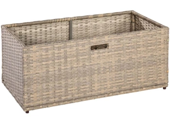 Úložný box na rohovú lavicu, sivý, 49 x 94,5 x 39,5 cm - N